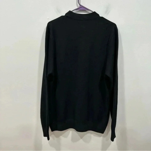 Zara black men’s wool blend sweater Large 4566/301 - Picture 3 of 8